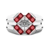 Online Bague Chevaliere Zancan En Argent Et Spinelles Naturels. Bagues