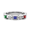 Outlet Bague En Argent Et Spinelle Naturel De Zancan. Bagues