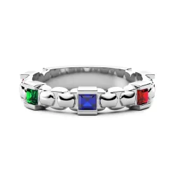 Outlet Bague En Argent Et Spinelle Naturel De Zancan. Bagues