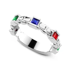 Outlet Bague En Argent Et Spinelle Naturel De Zancan. Bagues