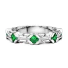 Shop Bague En Argent Et Spinelle Naturel De Zancan. Bagues