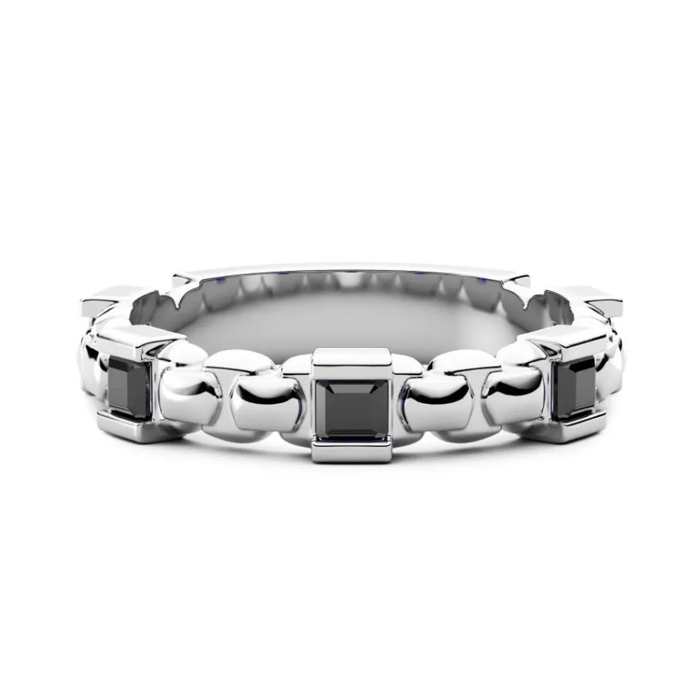 Store Bague En Argent Et Spinelle Naturel De Zancan. Bagues