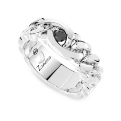 Outlet Bague En Argent Zancan Avec Pierres Naturelles. Bagues