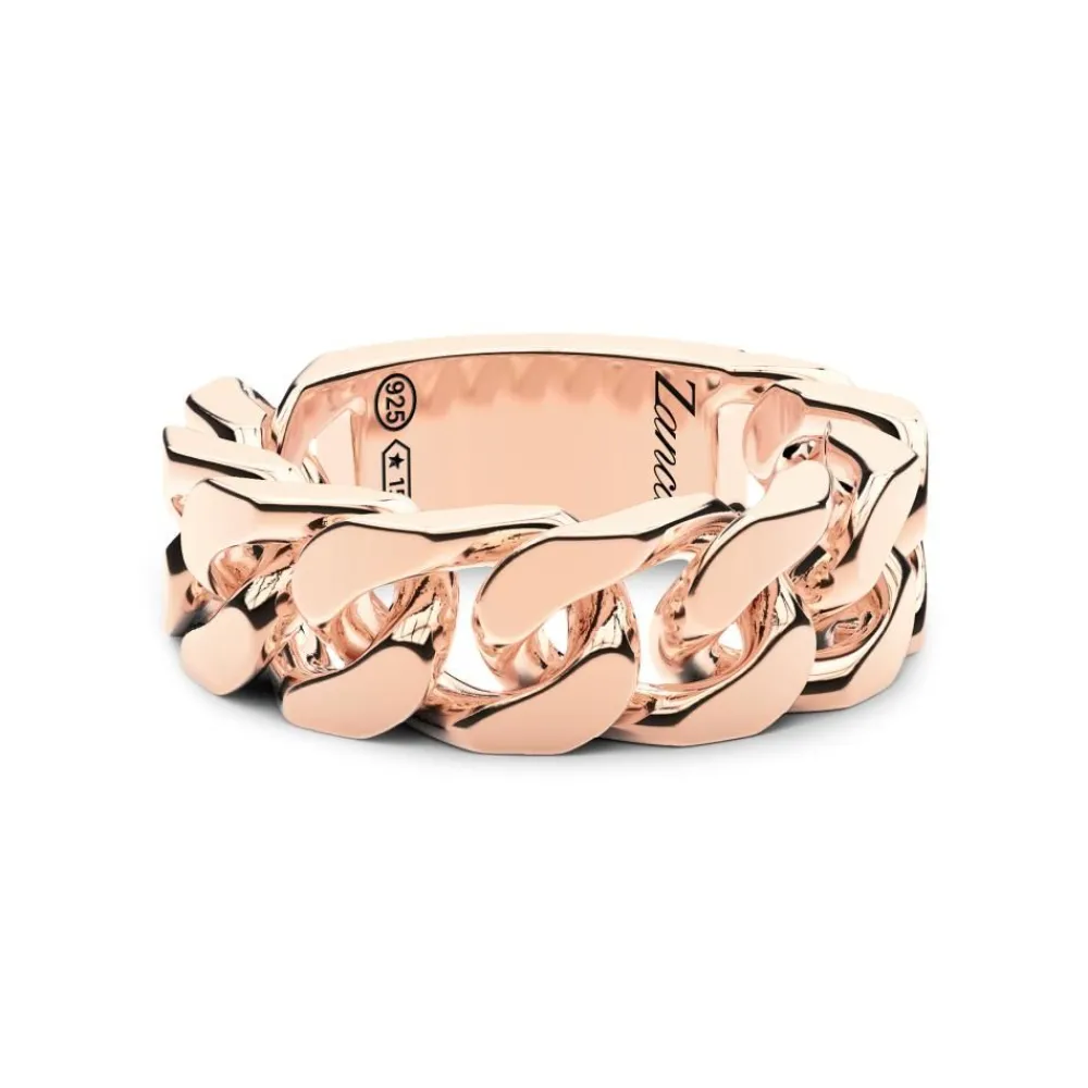 Hot Bague Gourmette En Argent. Bagues