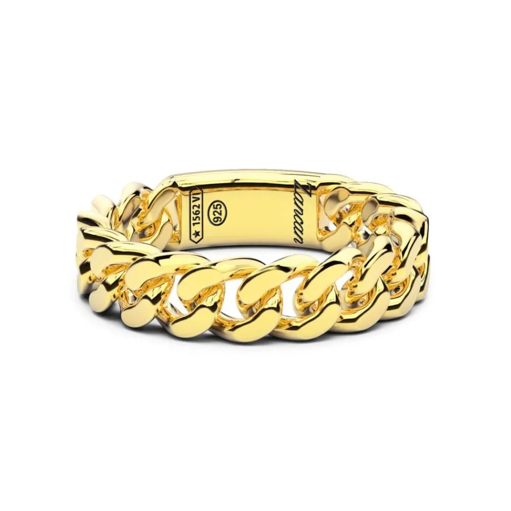 New Bague Gourmette En Argent. Bagues