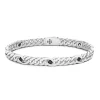 Discount Bracelet Maille Seule Zancan En Argent Avec Pierres Naturelles. Bracelets