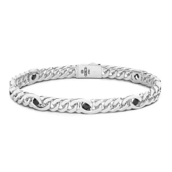 Discount Bracelet Maille Seule Zancan En Argent Avec Pierres Naturelles. Bracelets