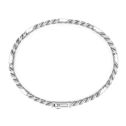 Discount Bracelet Maille Seule Zancan En Argent Avec Pierres Naturelles. Bracelets