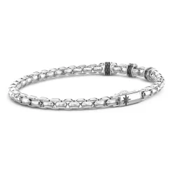 New Bracelet Maille Seule Zancan En Argent. Bracelets