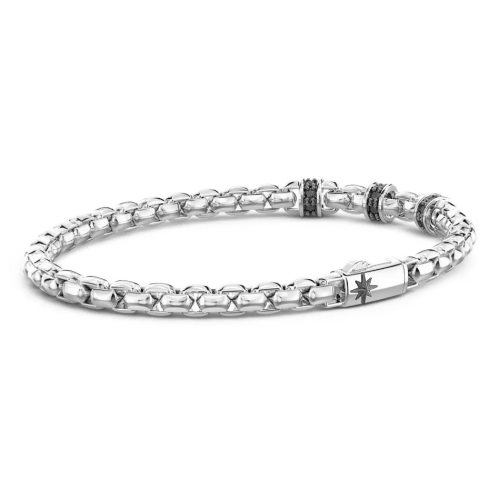 New Bracelet Maille Seule Zancan En Argent. Bracelets