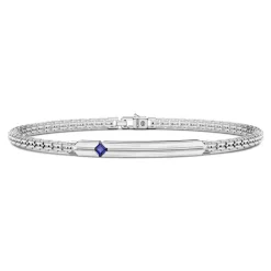 Best Bracelet Zancan En Argent Avec Plaque Centrale. Bracelets