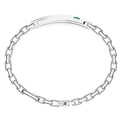 Store Bracelet Zancan En Argent Avec Plaque Centrale. Bracelets