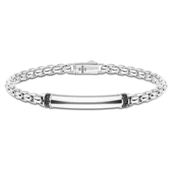 Clearance Bracelet Zancan En Argent Avec Plaque Centrale. Bracelets