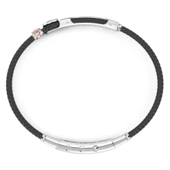 Shop Bracelet Zancan En Kevlar Avec Plaque Et Rose Des Vents. Bracelets