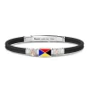 Cheap Bracelet Zancan En Kevlar Avec Drapeaux Nautiques. Bracelets