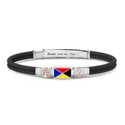 Cheap Bracelet Zancan En Kevlar Avec Drapeaux Nautiques. Bracelets