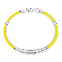 Fashion Bracelet Zancan En Kevlar Avec Maille Gourmette. Bracelets