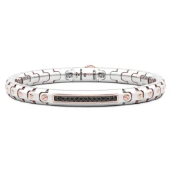 Flash Sale Bracelet Zancan En Or 18 Carats Avec Diamants Noirs. Bracelets
