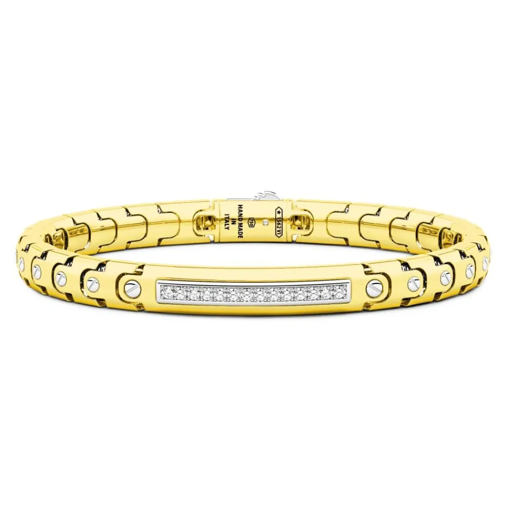 New Bracelet Zancan En Or 18 Carats Avec Diamants. Bracelets