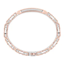 Cheap Bracelet Zancan En Or 18 Carats Et Diamants Avec Plaque Centrale. Bracelets