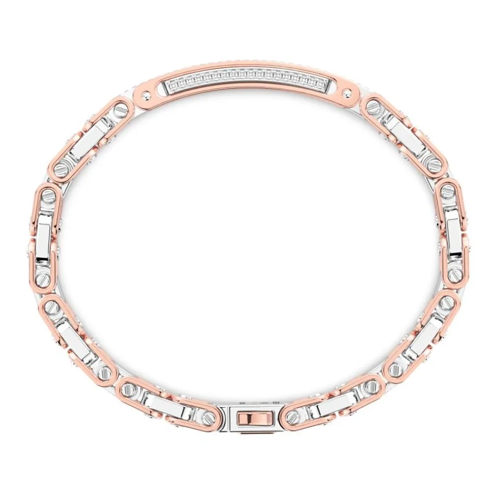 Cheap Bracelet Zancan En Or 18 Carats Et Diamants Avec Plaque Centrale. Bracelets