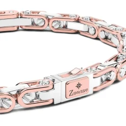 Cheap Bracelet Zancan En Or 18 Carats Et Diamants Avec Plaque Centrale. Bracelets