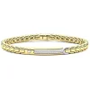 Best Sale Bracelet Zancan En Or 18 Carats Avec Plaque Et Diamants. Bracelets