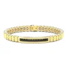 Store Bracelet Zancan En Or 18 Carats Et Diamants Noirs. Bracelets