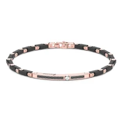 Clearance Bracelet Zancan En Or 18Kt Et Ceramique Noire. Bracelets