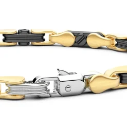 Cheap Bracelet Zancan En Or 18Kt Et Ceramique Noire. Bracelets