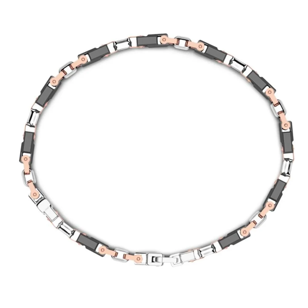 New Bracelet Zancan En Or 18Kt Et Ceramique Noire. Bracelets