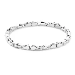 Shop Bracelet Zancan Maille Seule En Argent. Bracelets
