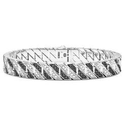 Cheap Bracelet Zancan Maille Seule En Argent Avec Pierres. Bracelets