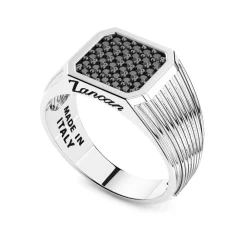 Hot Chevaliere Zancan En Argent. Bagues