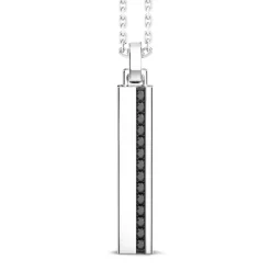 Shop Collier Zancan En Argent Avec Pendentif Plaque Verticale. Colliers