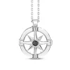 Cheap Collier Zancan En Argent Avec Pendentif Rose Des Vents. Colliers