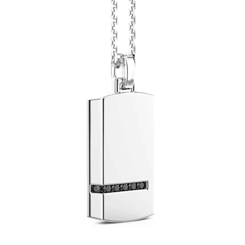 New Collier Zancan En Argent Avec Pendentif Plaque. Colliers