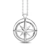 Shop Collier Zancan En Argent Avec Pendentif Rose Des Vents. Colliers