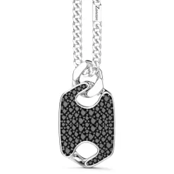 Flash Sale Collier Zancan En Argent Avec Pendentif Plaque Et Pierres. Colliers