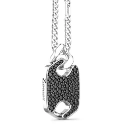 Flash Sale Collier Zancan En Argent Avec Pendentif Plaque Et Pierres. Colliers