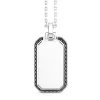 Store Collier Zancan En Argent Avec Pendentif Plaque. Colliers