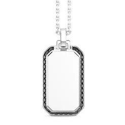 Store Collier Zancan En Argent Avec Pendentif Plaque. Colliers