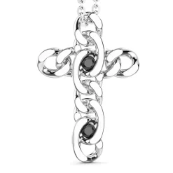 Shop Collier Zancan En Argent Avec Pendentif Croix. Colliers