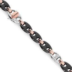 Cheap Collier Zancan En Or 18Kt, Ceramique Noire Et Diamants. Colliers