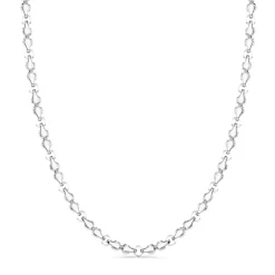Hot Collier Zancan Maille Seule En Argent. Colliers
