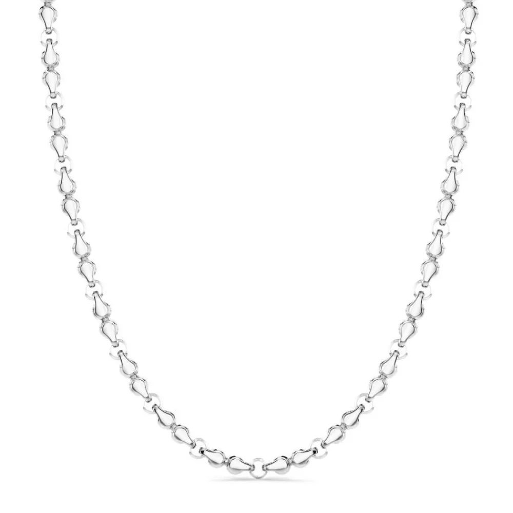 Hot Collier Zancan Maille Seule En Argent. Colliers