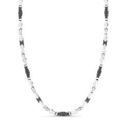 New Collier Zancan Maille Seule En Argent Et Ceramique. Colliers