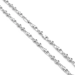 New Collier Zancan Maille Seule En Argent. Colliers