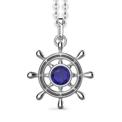 Store Necklace With Lapis Lazuli On Helm Pendant Colliers