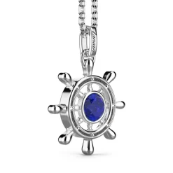 Store Necklace With Lapis Lazuli On Helm Pendant Colliers